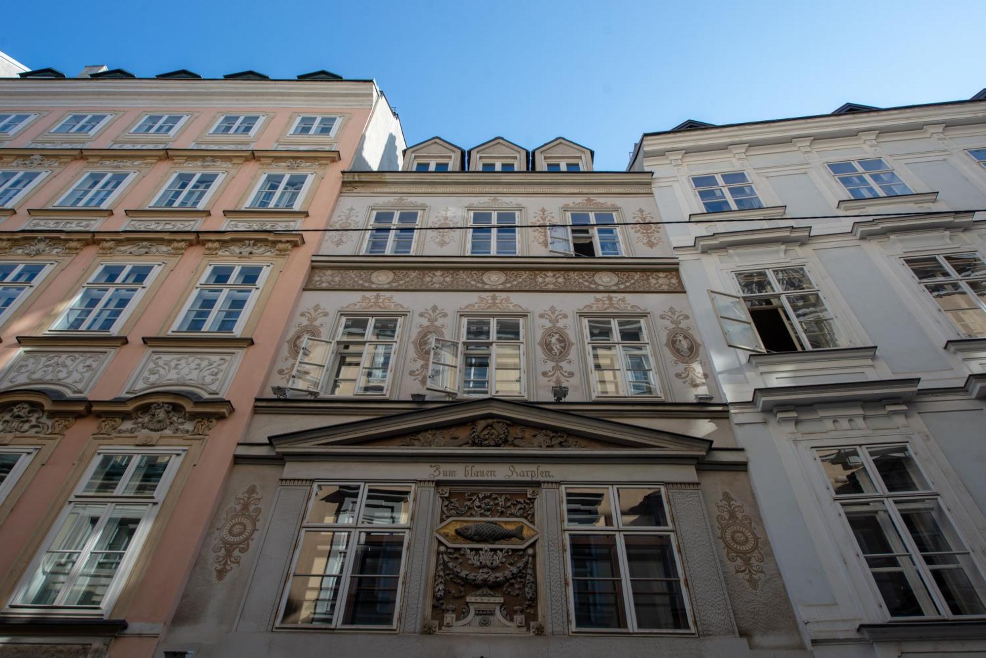 Zum Blauen Karpfen Apartment Viena Exterior foto